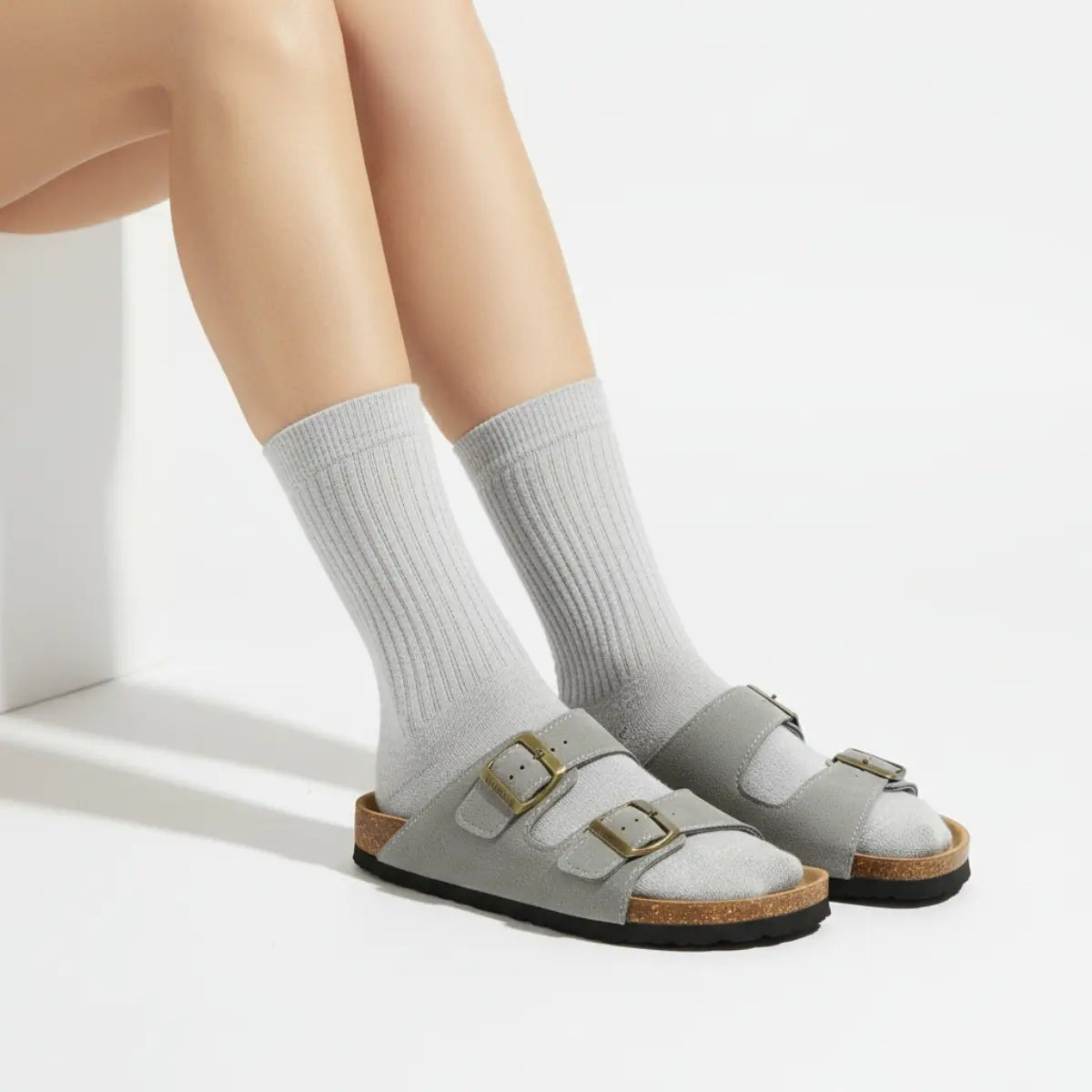 Ribbed Cotton Socks — Meirelle Maibulun